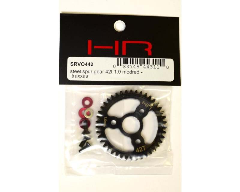 Tap to zoom Steel Spur Gear (42T 1.0 Mod)(Red) - TRA