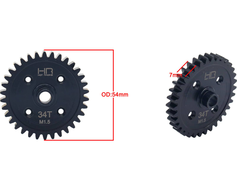 Steel Spur Gear (34T 1.5 Mod) Sledge