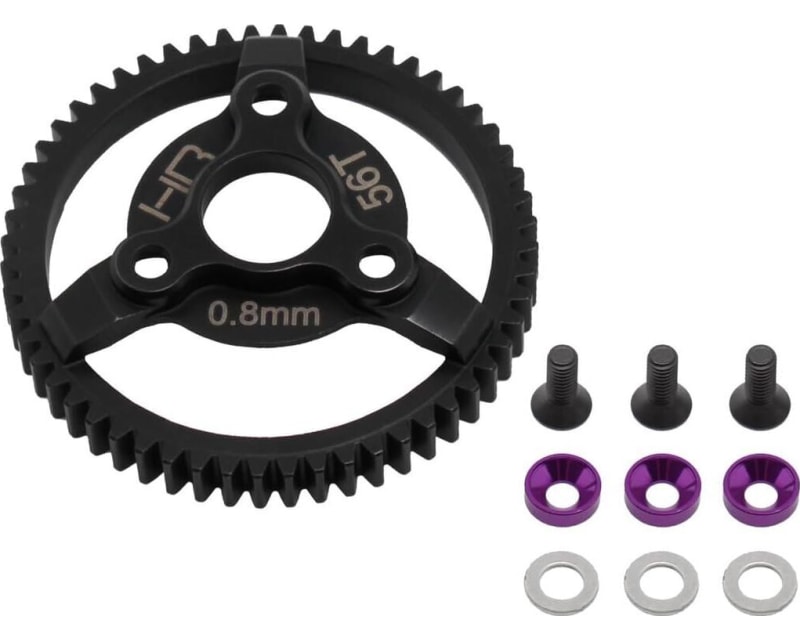 Steel Spur Gear (56t 32p)(Purple) - TRA