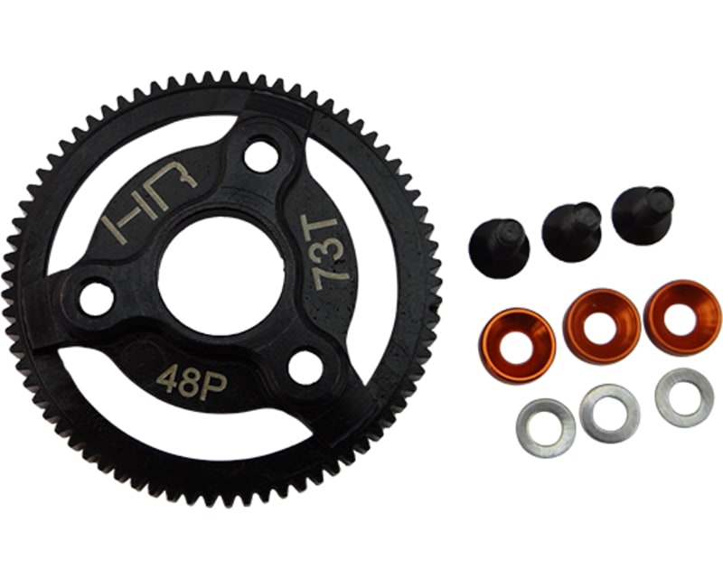Hardened Steel Spur Gear (73t 48p)(Orange) - TRA