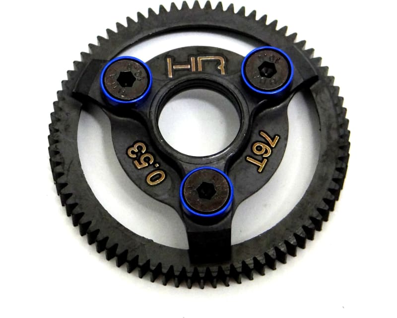 Hardened Steel Spur Gear (76t 48p)(Blue) - TRA