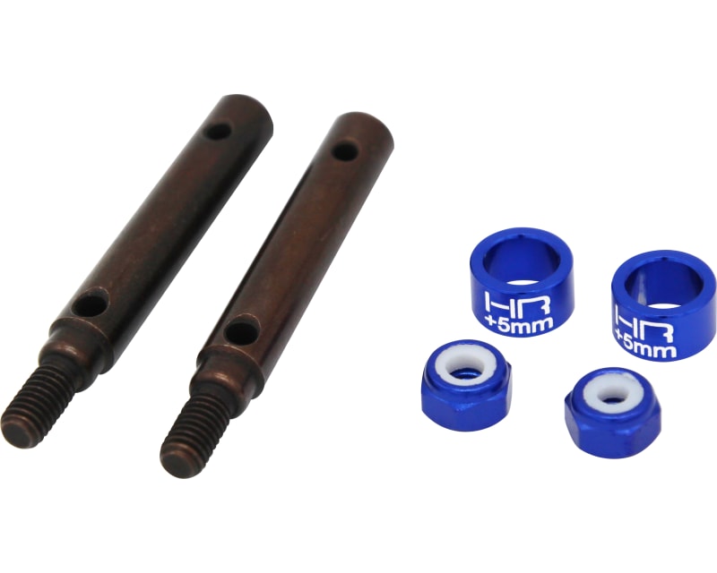 +5mm S2 Spring Steel Portal Drive Stub Axles TRA Trx-4