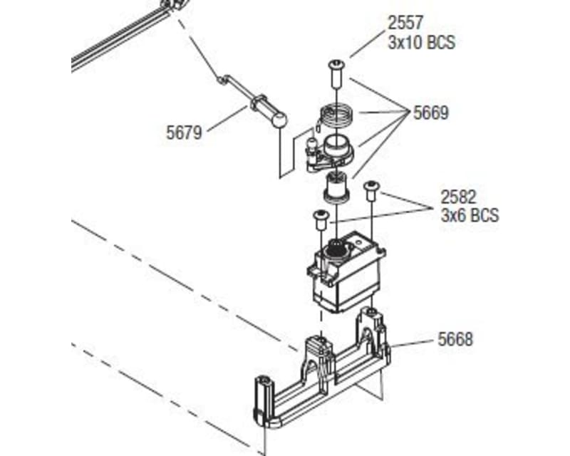 CNC Aluminum Shift Servo Mount Summit E Revo