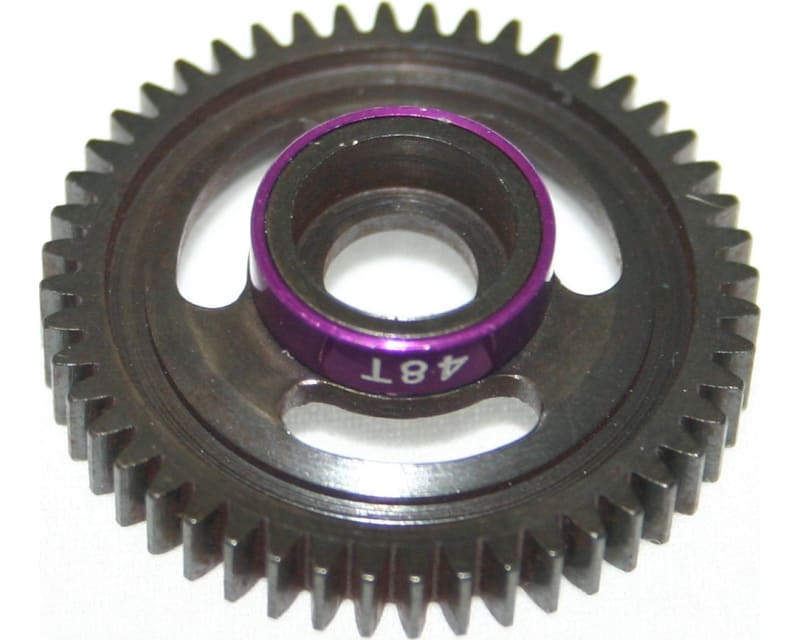 Steel Spur Gear (48t)(Purple) - 1/16 TRA