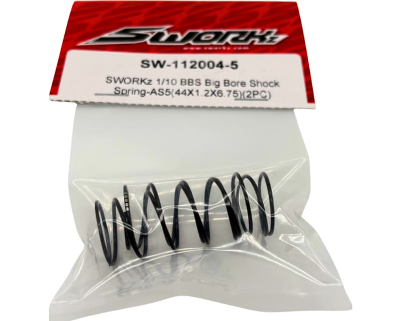 1/10 BBS Big Bore Shock Spring-AS5(44X1.2X6.25)(2PC)