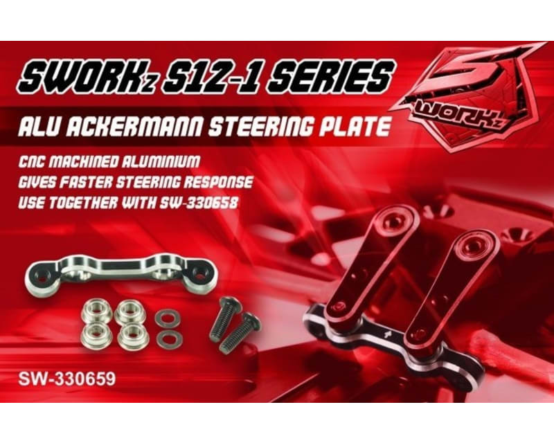 Option Aluminum Servo Savor Steering Plate-SW330659