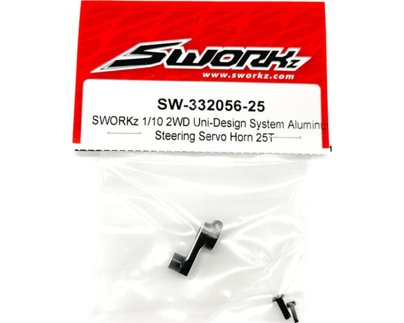 1/10 2WD Uni-Design System Aluminum Steerng Srv Hrn (25T)