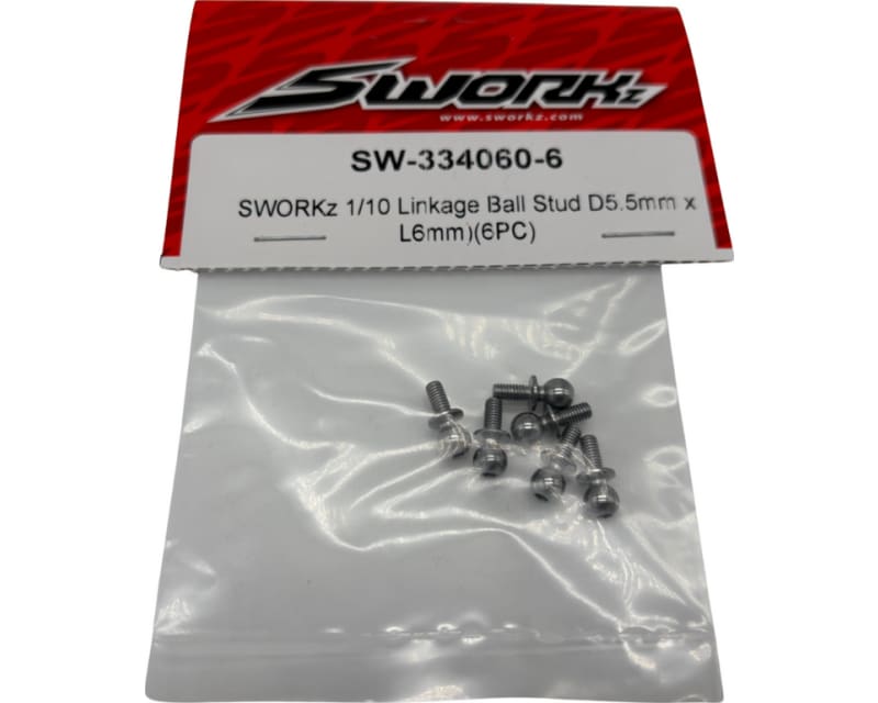 1/10 Linkage Ball Stud (D5.5mm x L6mm)(6PC)