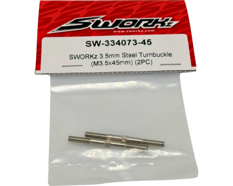 Tap to zoom 3.5mm Steel Turnbuckle (M3.5x45mm) (2PC)