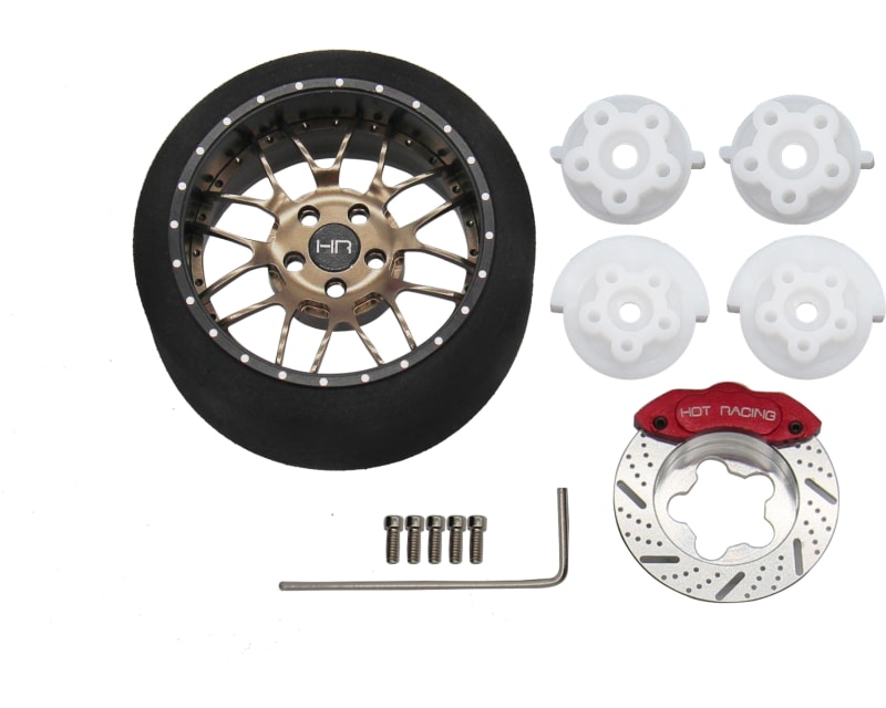 Gunmetal 8 Double Spoke Alum. Steering TX Wheel