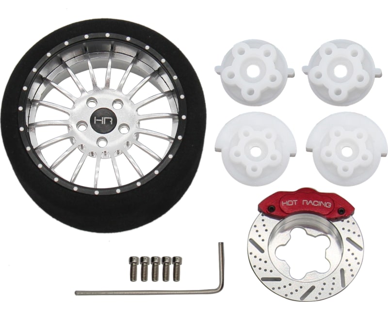 Silver 18 Spoke Steering Tx Aluminum Wheels