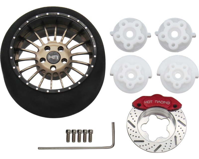 Gunmetal 18 Spoke Alum. Steering TX Wheel