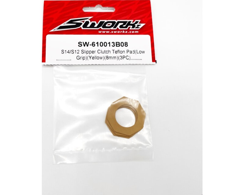 Tap to zoom Slipper Clutch Teflon Pad(Low Grip)(Yellow)(8mm)(3)