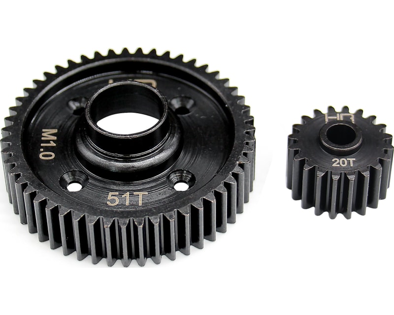Steel Center Diff Gear Set 20/51T Mod 1