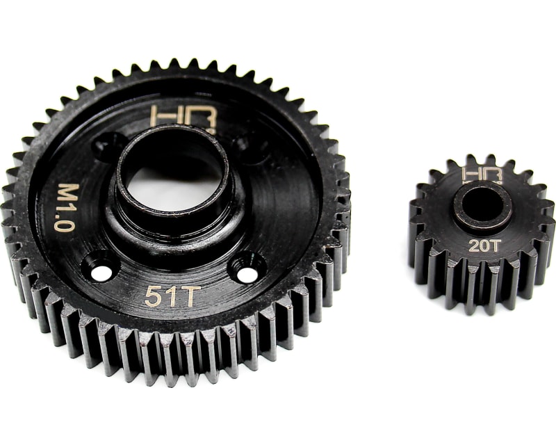 Steel Center Diff Gear Set 20/51T Mod 1