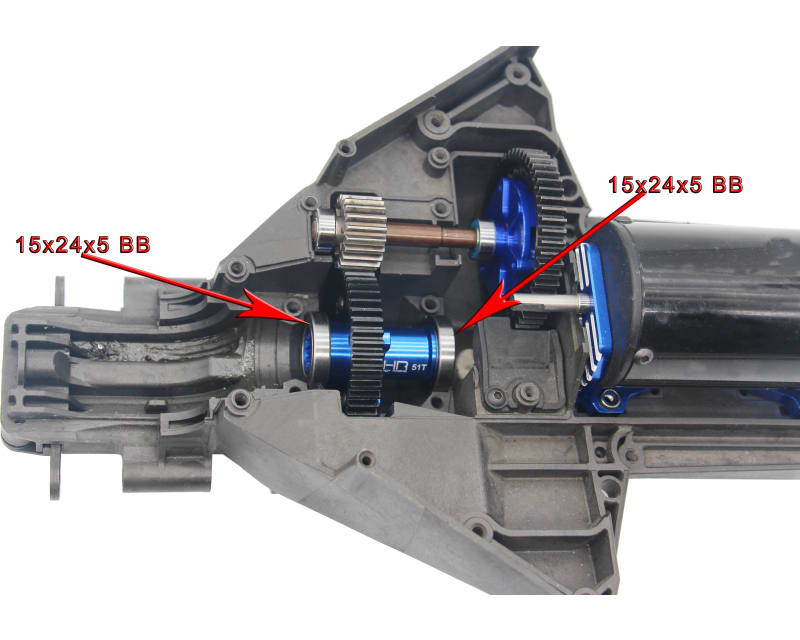 Transmission 51t Output Steel Gear TRA 6s
