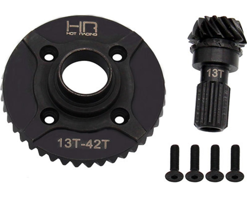 42t/13t Steel Helical Diff Ring/Pinion Rear Gear TRA X Maxx