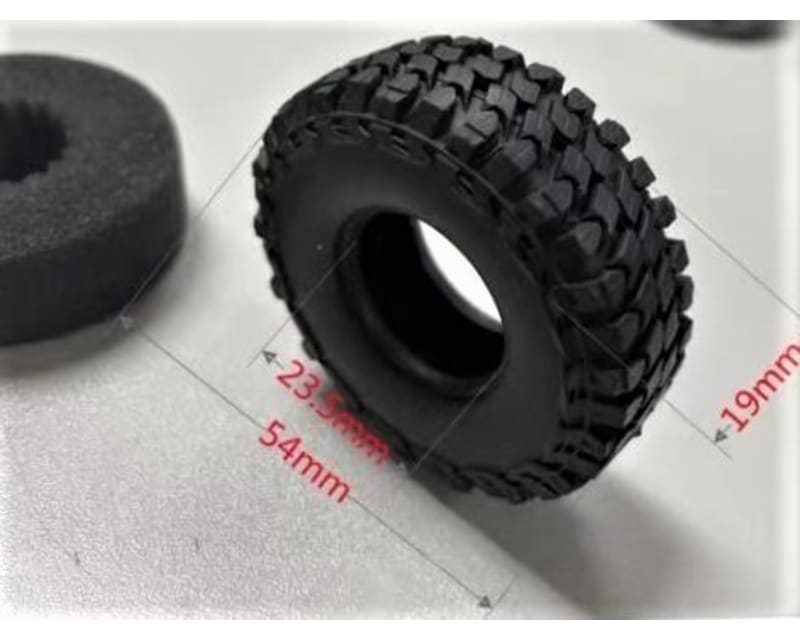 Micro Rock Crawler Z tire 1.0 inch SCX 24