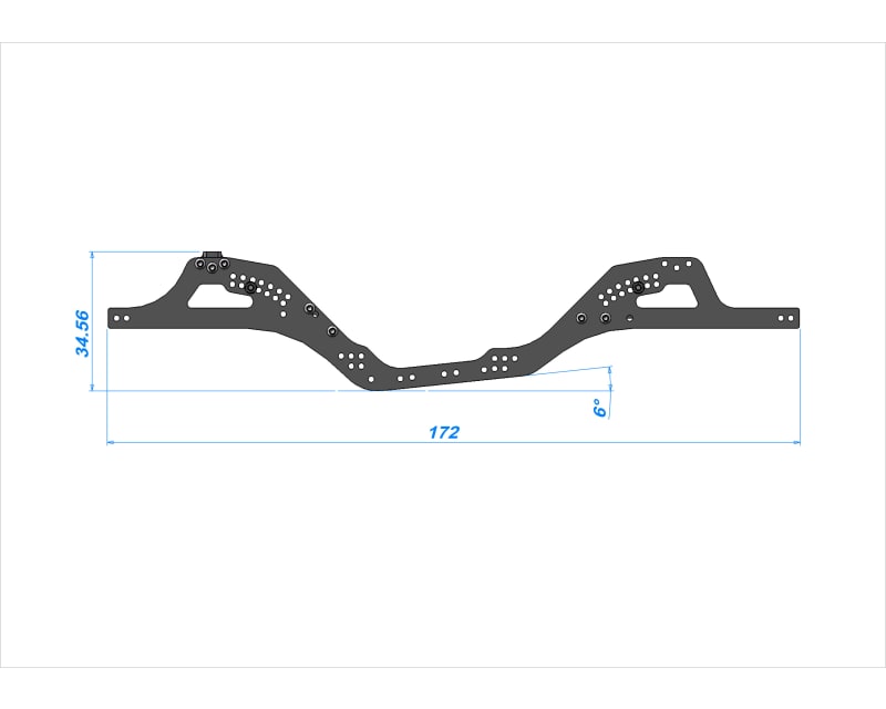 LCG Graphite Angled Chassis Kit SCX24