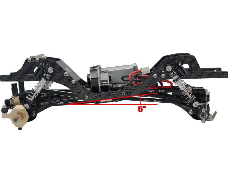 LCG Graphite Angled Chassis Kit SCX24