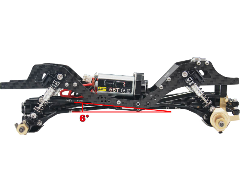LCG Graphite Angled Chassis Kit SCX24