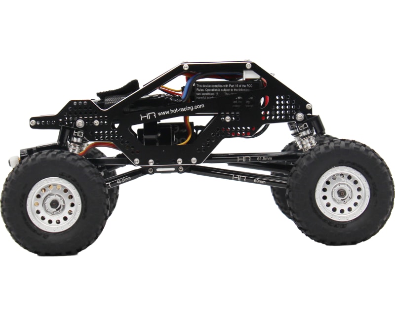 Aluminum Rock Racer Conversion Chassis (black) - SCX24