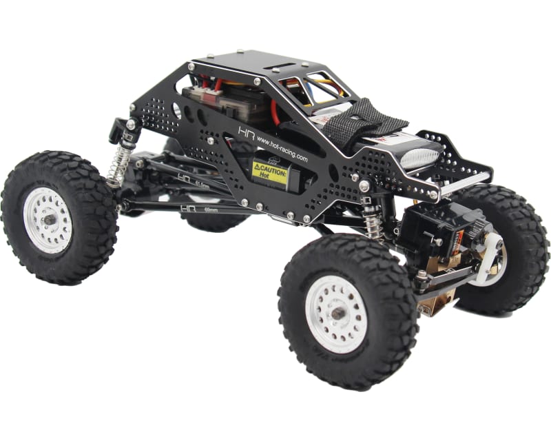 Aluminum Rock Racer Conversion Chassis (black) - SCX24