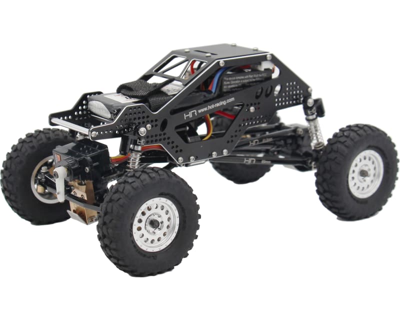 Aluminum Rock Racer Conversion Chassis (black) - SCX24