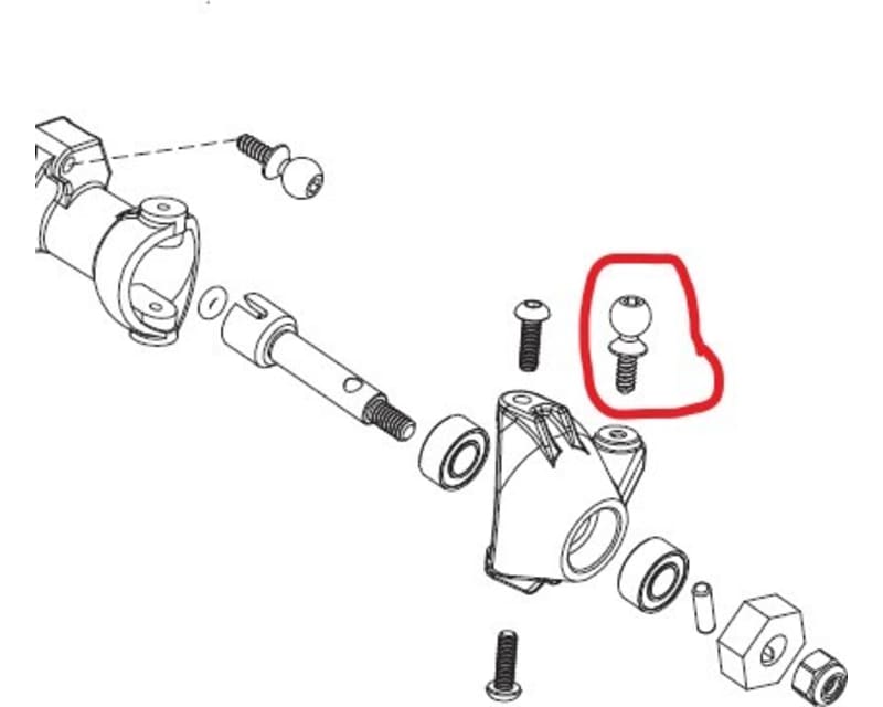 Stainless Steel Ball Stud SCX24