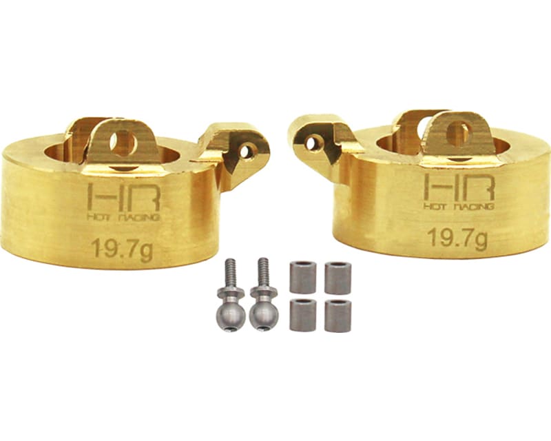 Extra Heavy Brass Front Steering Knuckle SCX24