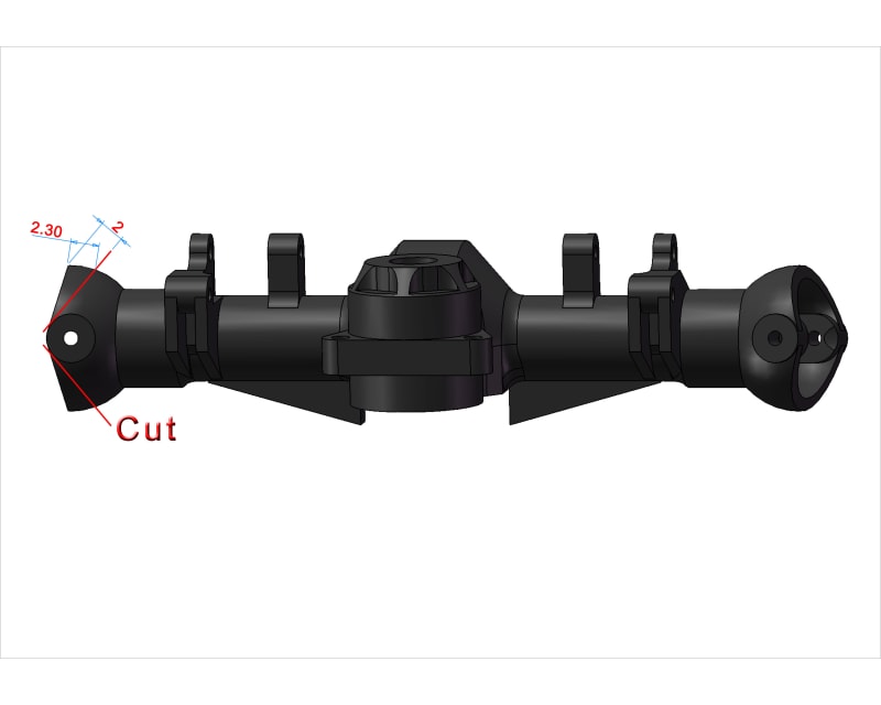 Extra Heavy Brass Front Steering Knuckle SCX24