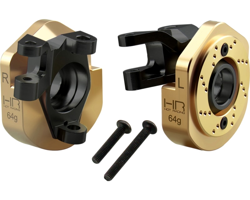 Aluminum Steering Knuckles with Brass weight - AR45 SCX 3 