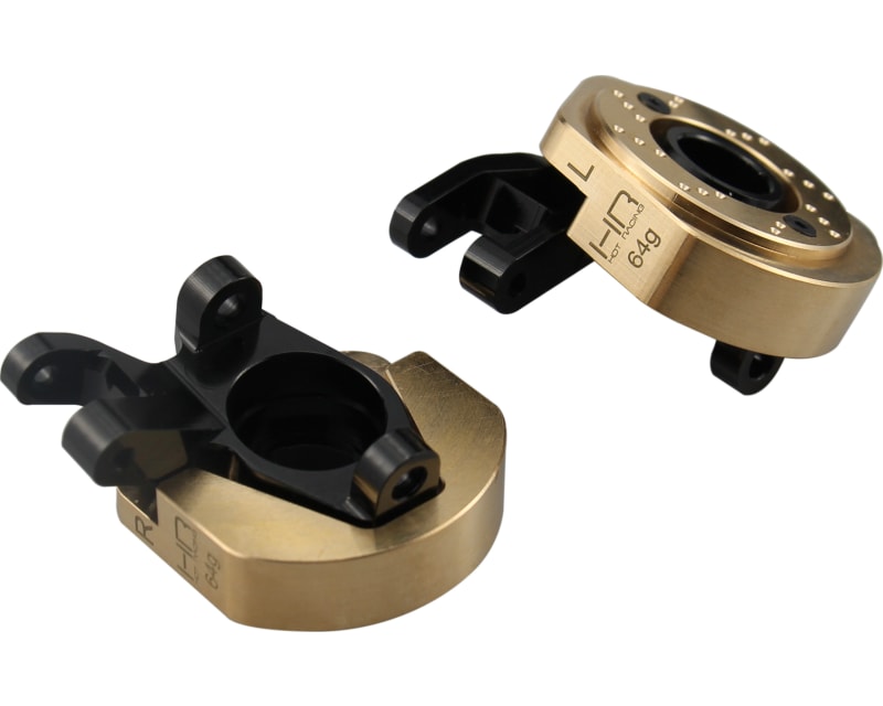 Tap to zoom Aluminum Steering Knuckles with Brass weight - AR45 SCX 3