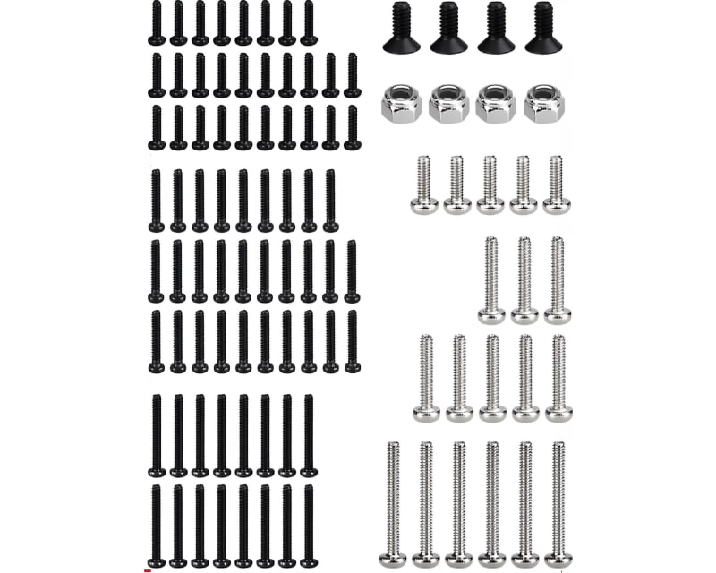 Steel hardware 100 Piece kit fits Axial SCX30