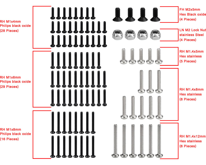 Steel hardware 100 Pieces Scx 30