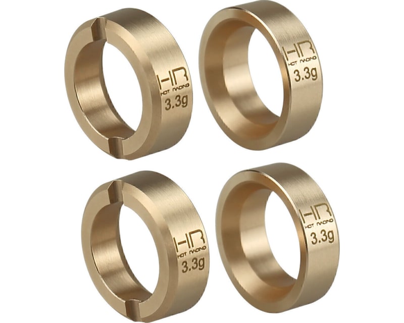 3.3g Brass Wheel Weights Scx30