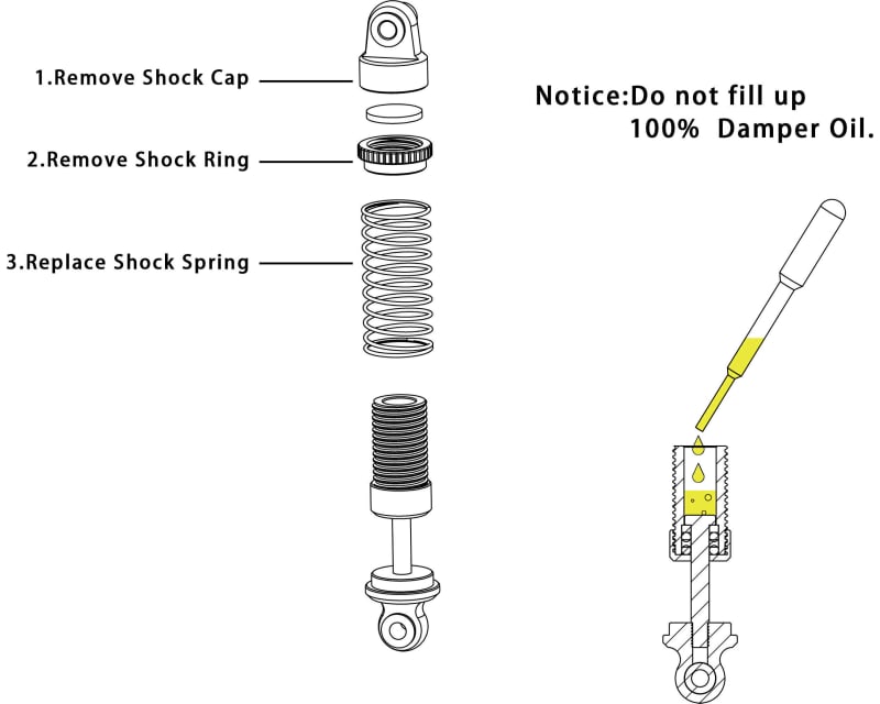 Tap to zoom HD Oil Dampers (4) 22mm SCX30