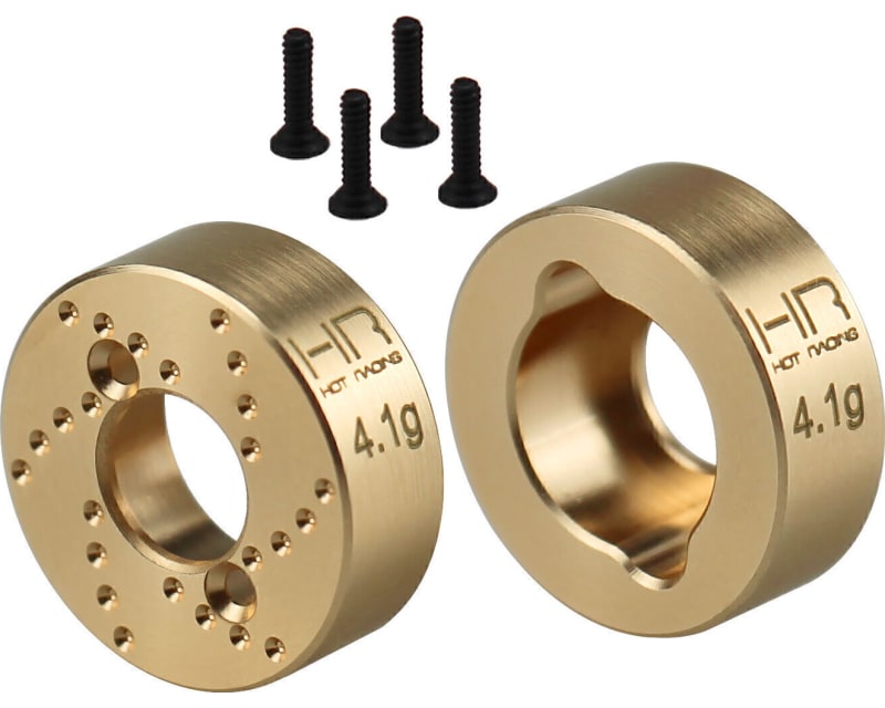 Brass Rear Hub 4.1g SCX30