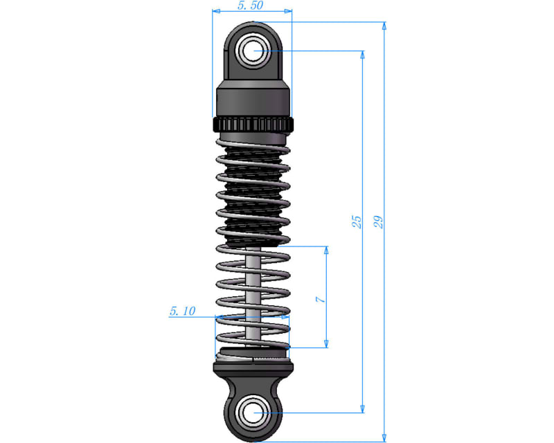 Adjustable Damper 25 mm SCX30