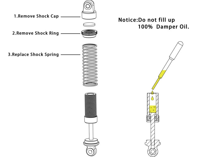 Tap to zoom HD Oil Dampers (4) 26mm SCX30