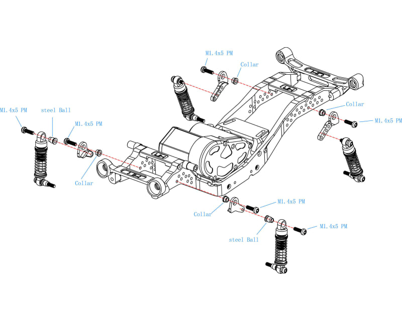 T6 Suspension Flex Blades SCX30