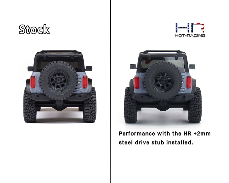 +2mm Steel Drive Stub SCX30