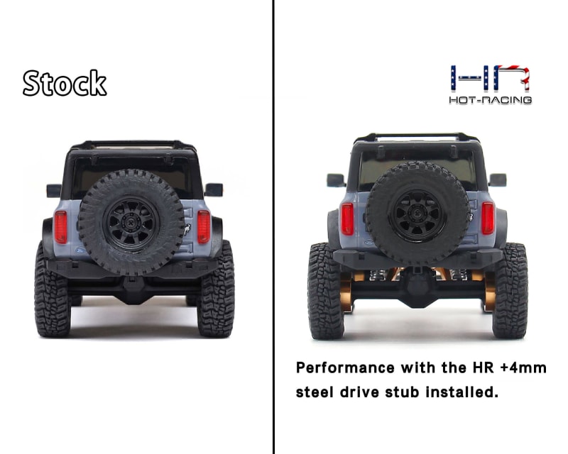 +4mm Steel Drive Stub SCX30