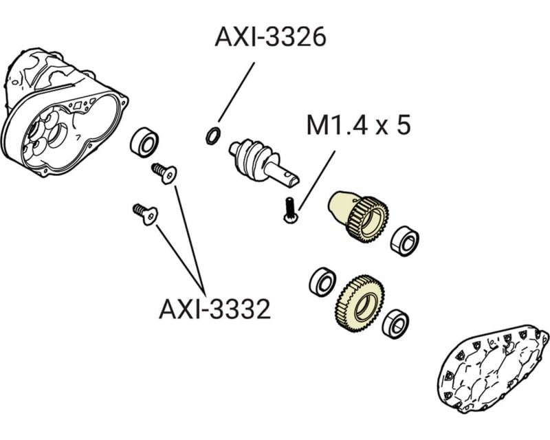 Steel 0.3M Transmission Gear SCX30