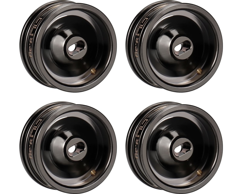 Black Chrome Brass CL 9.3g Wheels fits Axial SCX30