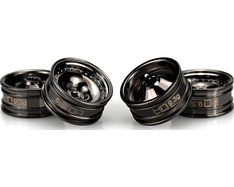 Black Chrome Brass CL 9.3g Wheels fits Axial SCX30