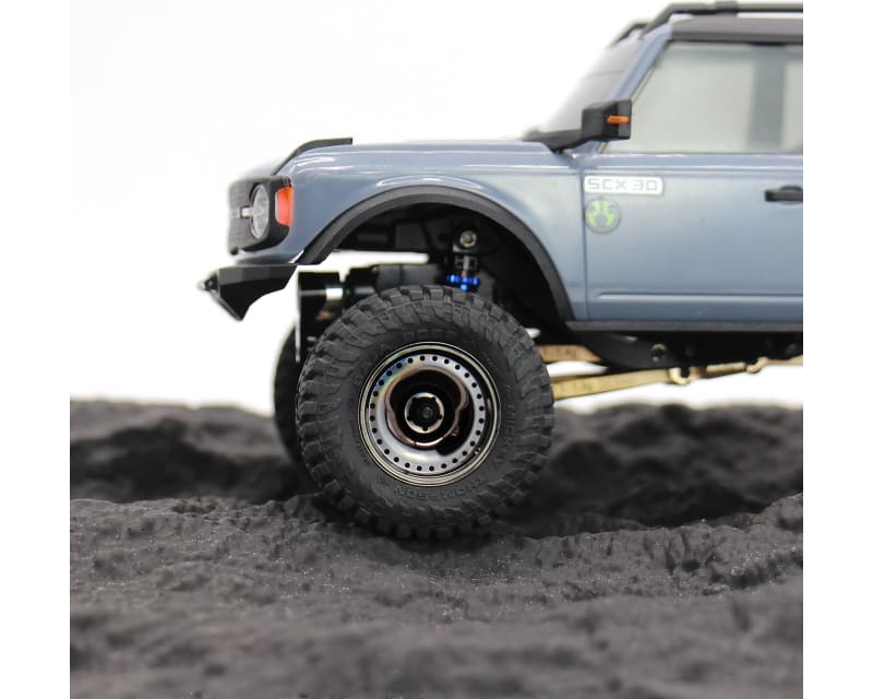 Black Chrome Brass CL 9.3g Wheels fits Axial SCX30