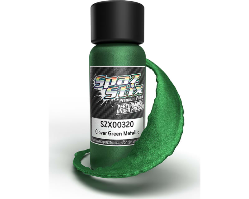 Clover Green Metallic Airbrush Ready Paint, 2oz Bottle