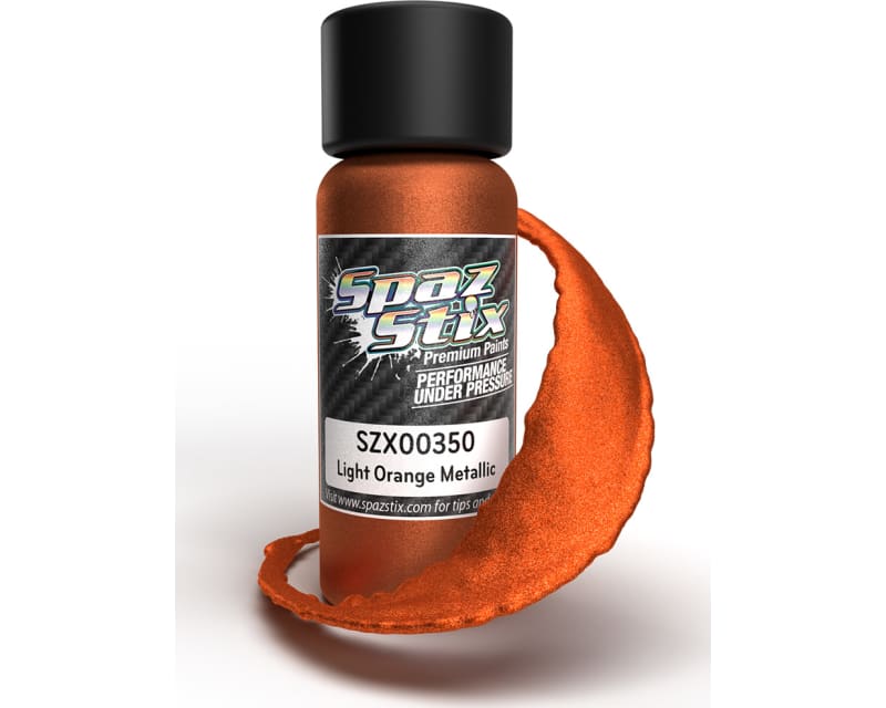 Tap to zoom Light Orange Metallic Airbrush Ready Paint, 2oz Bottle