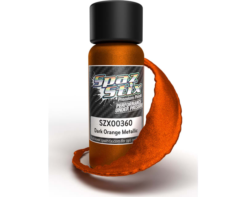 Tap to zoom Dark Orange Metallic Airbrush Ready Paint, 2oz Bottle